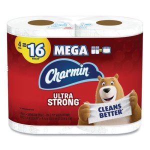 Charmin Ultra Strong 2-Ply Toilet Paper, 4/Pack, 24 Rolls (PGC61134)