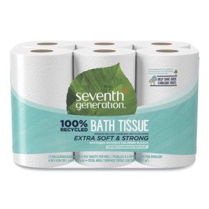 Seventh Generation Standard 2-Ply Toilet Paper, 12 Rolls (SEV13733PK)