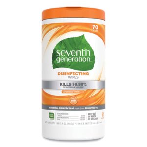 Seventh Generation Botanical Disinfecting Wipes, 6 Canisters (SEV22813CT)