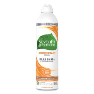 Seventh Generation Disinfectant Spray, Fresh Citrus/Thyme, 8 Cans (SEV22980)