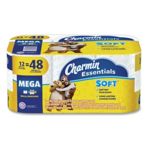 Charmin Essentials 2-Ply Soft Bathroom Tissue, Septic Safe, 12 Rolls (PGC65703)