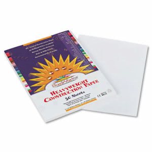 Sunworks Construction Paper, 58 lbs., 9 x 12, White, 50 Sheets/Pack (PAC9203)