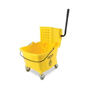 Commercial Mop Bucket 5.28 Gallon with Wringer - Side Press Commercial Home  Cleaning Cart Combo Yellow 4 Wheels Home & Industrial Cleaning Mop Bucket  for Business - Yahoo Shopping