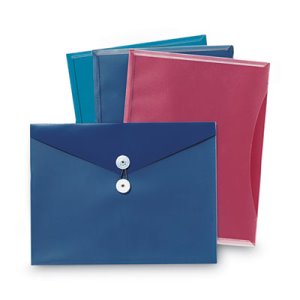 Pendaflex Pocket Poly Booklet Envelope, 11 x 9 1/2, 4/Pack (PFX90016)