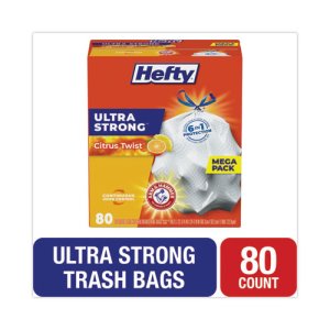 Ultra Strong Tall Kitchen Trash Bags, Unscented, 13 Gallon, (80