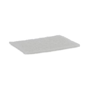 Boardwalk 198 Light Duty Scour Pad, White, 20 Pads BWK198