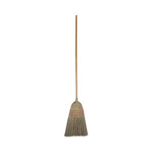 Parlor Broom with Corn Bristle Fibers, 12 Brooms BWK926CCT