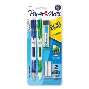 Paper Mate® Clear Point Mechanical Pencil, 0.9 mm, 2 per Set (PAP1759214)