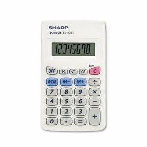 Sharp EL233SB Pocket Calculator, 8-Digit LCD, 1 Each (SHREL233SB)