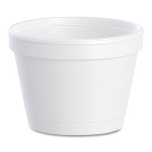 Carryout Food Container, Foam, 1-Comp, 5 1/2 x 5 3/8 x 2 7/8, White,  500/Carton - Supply Box