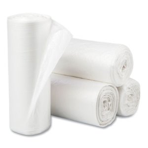 10 Gallon Trash Bags 10 Gal Garbage Bags Can Liners - 24 x 24 6 Micron  CLEAR 1000ct