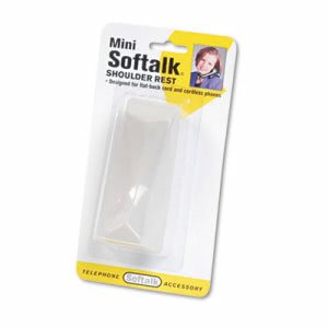 Softalk Mini Softalk Telephone Shoulder Rest Black 1-3//4W x 4-1//8D x 1-7//8L