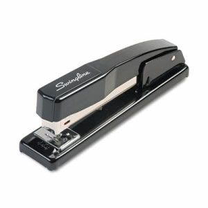 Swingline Optima Desk Stapler 40-Sheet Capacity Silver/Orange/Black