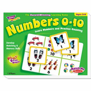 Trend Numbers 0-10 Match Me Puzzle Game, Ages 3-6 (TEPT58102)