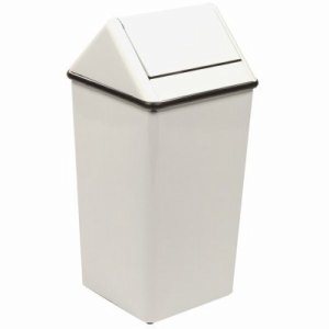 13 Gallon Swingtop Kitchen Trash Can, Almond, 1/Carton (WITT-1311HTAL)