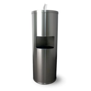 Zogics Wipes Floor Dispenser, Stainless Steel, 1 Dispenser (Z650)