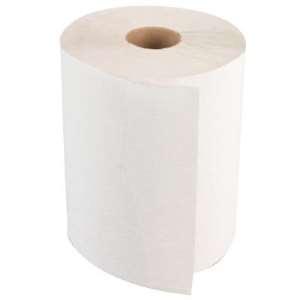 Boardwalk Non-Perforated Hardwound Roll Towel, White, 8 in x 800 ft, 6 Per Case - 6 CA (088-6254)
