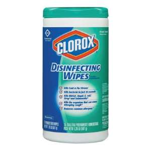 Clorox Disinfecting Wipes, 7 x 8, Fresh Scent, 75/Canister - 6 EA (158-15949EA)