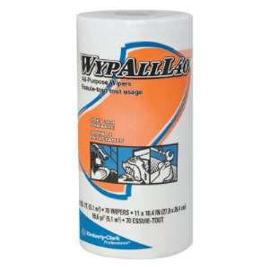 Kimberly-Clark Professional WypAll L40 Wipers, White, 70 per roll - 24 CA (412-05027)