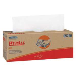 Kimberly-Clark Professional WypAll* 40 Towels, Pop-Up Box, White - 9 CA (412-05790)