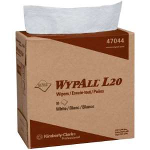 Kimberly-Clark Professional WypAll L20 Wipers, Pop-Up Box, White, 88 per box - 10 CS (412-47044)