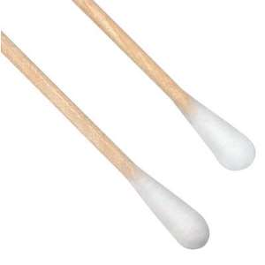 Chemtronics Cottontip Swabs, Double Headed, 6 in Long, White - 100 BAG (471-CT200)