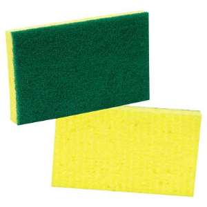 3M Medium-Duty Scrubbing Sponge, 3 1/2 x 6 1/4 - 1 Pack (501-74CC)