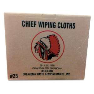 Oklahoma Waste & Wiping Rag Knit T-Shirt Polo Cotton Wiping Rags, White, 10 lb Box - 10 CTN (552-101-10)