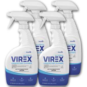 Diversey All Purpose Virex Disinfectant Cleaner, 32oz Spray, 4/CT (DVOCBD540540)
