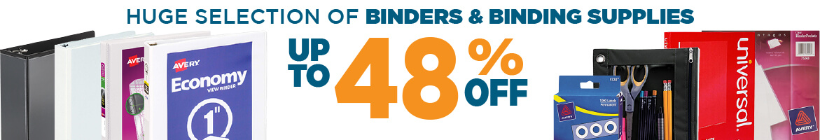 Binders & Binding Supplies Savings