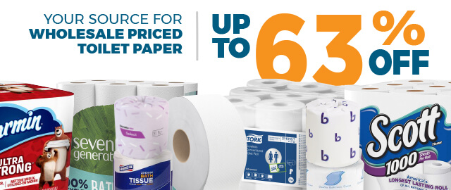 Case of 72 Packs of 86 Sheets Flat Pack Luxi 2Ply Toilet Paper 